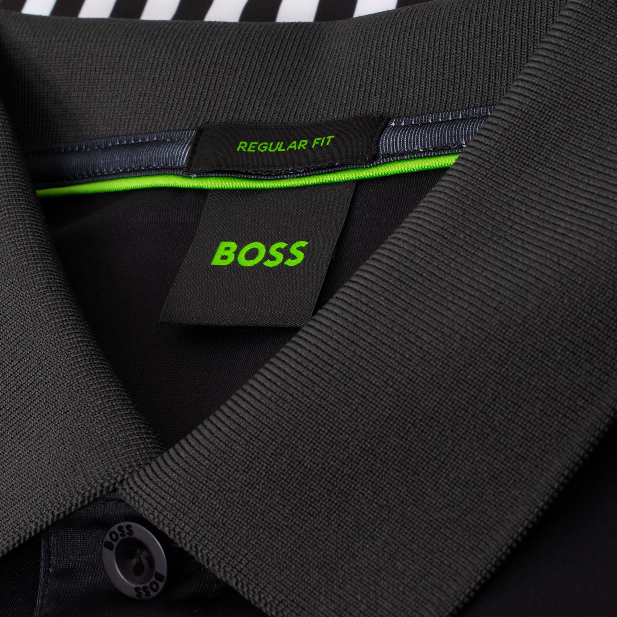 Boss Paddy Striped C1 Mens Polo Shirt Black